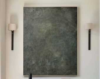 Green Abstract Wall Art Green Texture Painting Modern Texture Wall Art Pure Green Abstract Painting Green Wall Decor Modern Green Artwork