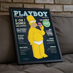 Poster di Homer Simpson – Poster di cartoni animati divertenti ispirati ai Simpson