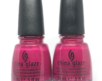 china glaze nail polish Ahoy 80966 discontinued lacquers 2 bottles lot