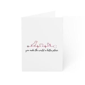 Cartes de voeux, Remerciement vétérinaire, Papeterie d'appréciation vétérinaire, Cartes de remerciement pour clinique vétérinaire, Remerciements pour soins aux animaux de compagnie, Animal