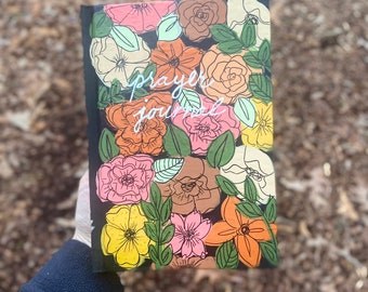 Floral hand painted journal