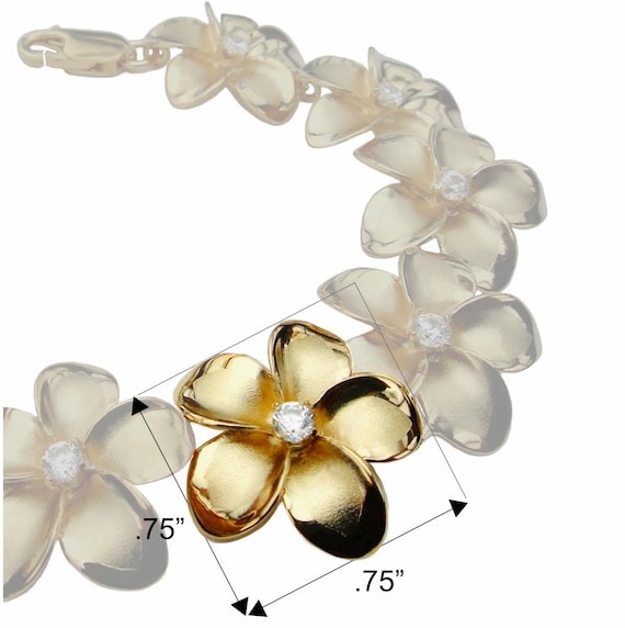 ◆VINTAGE HOLLYWOOD◆ Hawaiian Flower Bracelet VH2336BR006B Flowers of Hawaii Bangle – Showcase Hawaii