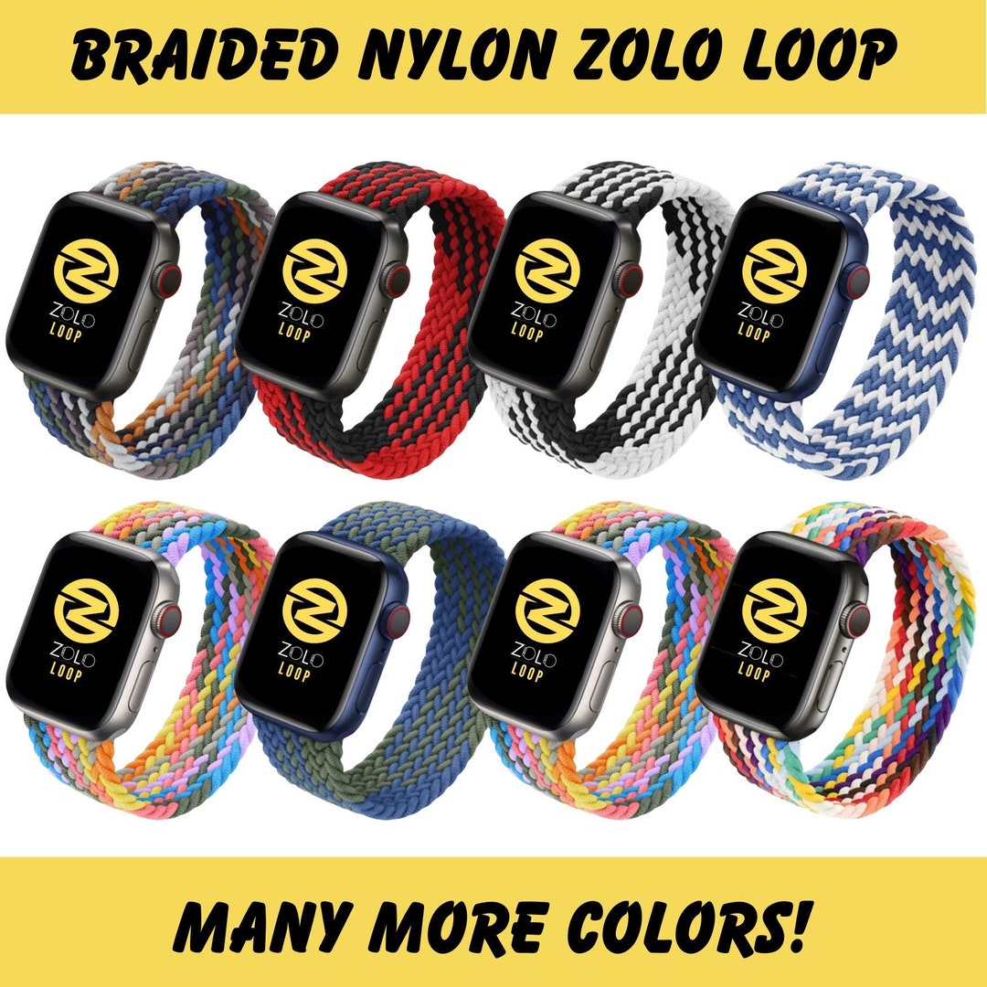 Elastic Solo Braided Loop Apple Watch Replacement Band 45mm 49mm 41mm