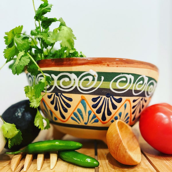 Mexican Chip and Salsa Bowl Etsy