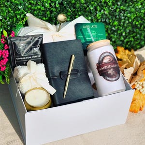 Gift for Him, New Hire Gift, Employee Appreciation Gift, Gift for Friend, Welcome to the Team, Recognition Gift Box, Hygge Box with Blanket