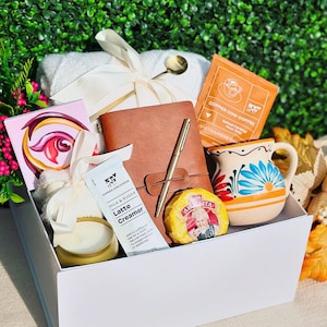 Self Care Package For Her, Get Well Gift for Her, Self Care Gift Box For Women, Gift Basket for Women, Thank You Gift, Gift Box with Blanket