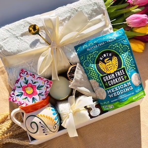 Sending Healing Vibes Gift Box, Gift Basket with Blanket, Sympathy Gift, Care Package for Friend, Comfort Gift Box, Sending Sunshine Gift