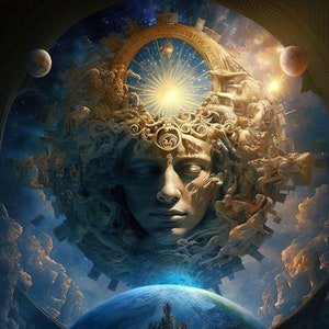 Mentalism Print 3 - DIGITAL DOWNLOAD ONLY - Ai Art, Artificial Intelligence, Ai Generated