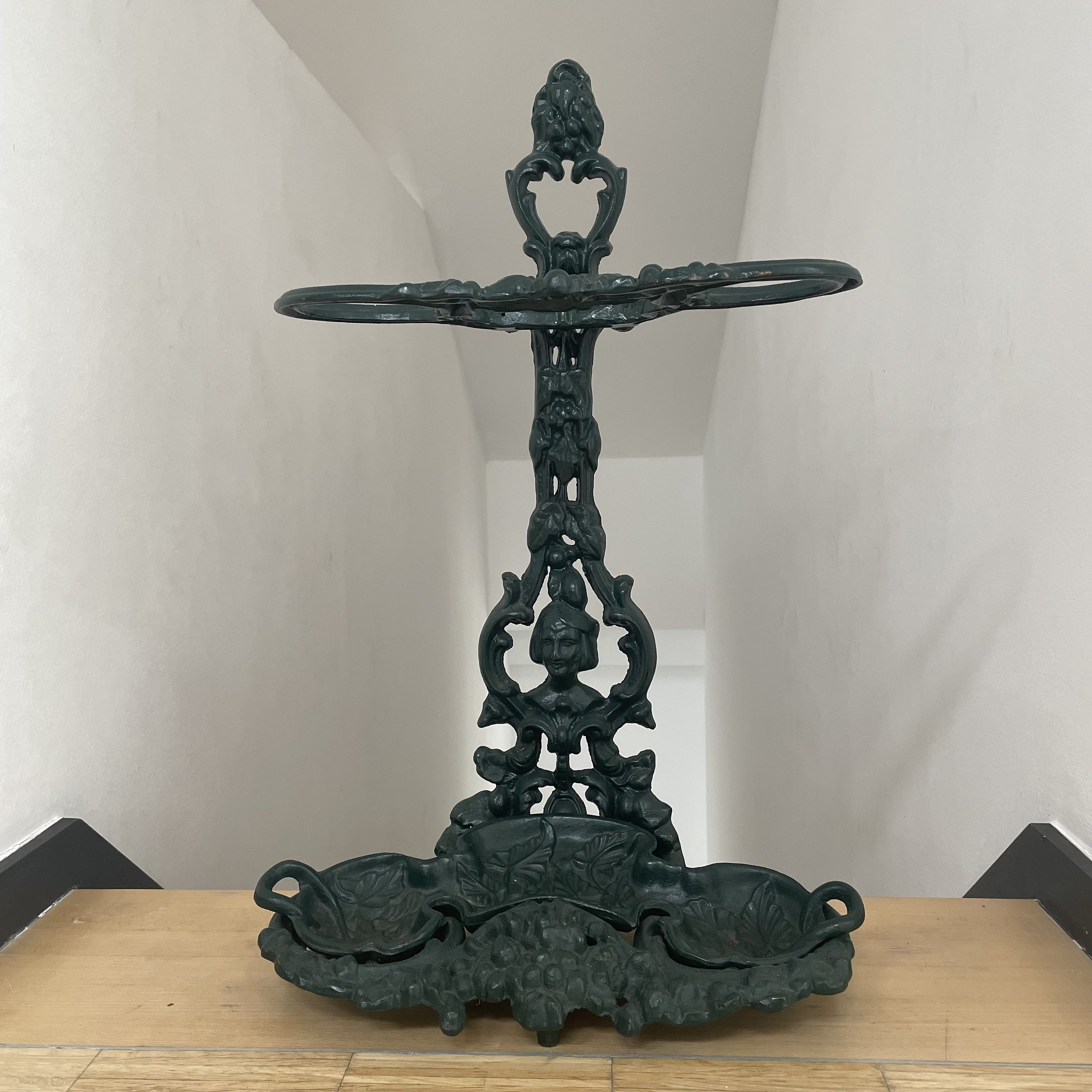 Vintage Iron Cast Umbrella Stand Etsy