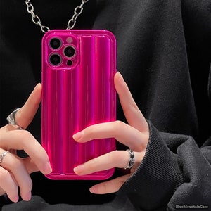 Luxury Pink Flower Square Case w/Holder For iPhone 12 Pro Max 11 XS Max XR  6 7 8