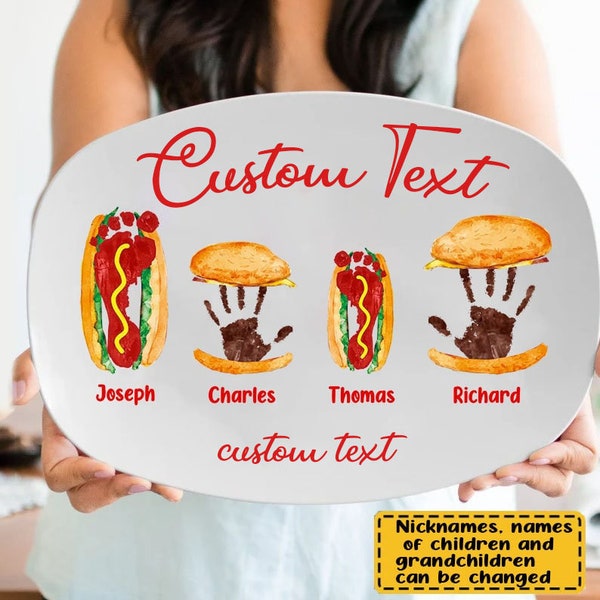 Hot Dog Plate Etsy
