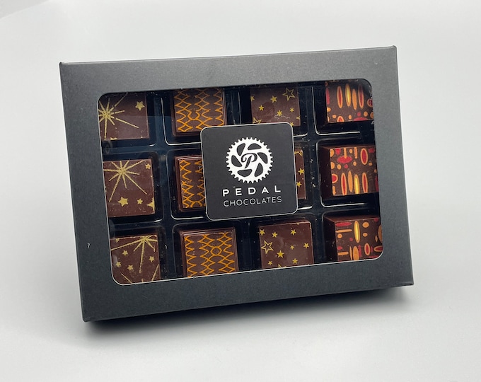 Dark Chocolate Truffles: Pick 4 Assorted Flavors, Gourmet Gift Box