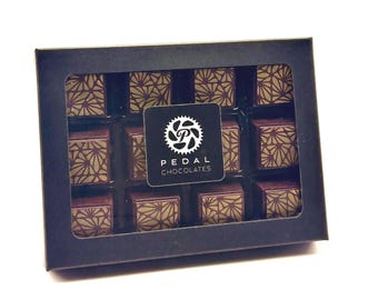 Orange Caramel Dark Chocolate Truffles, Gourmet Candy Gift
