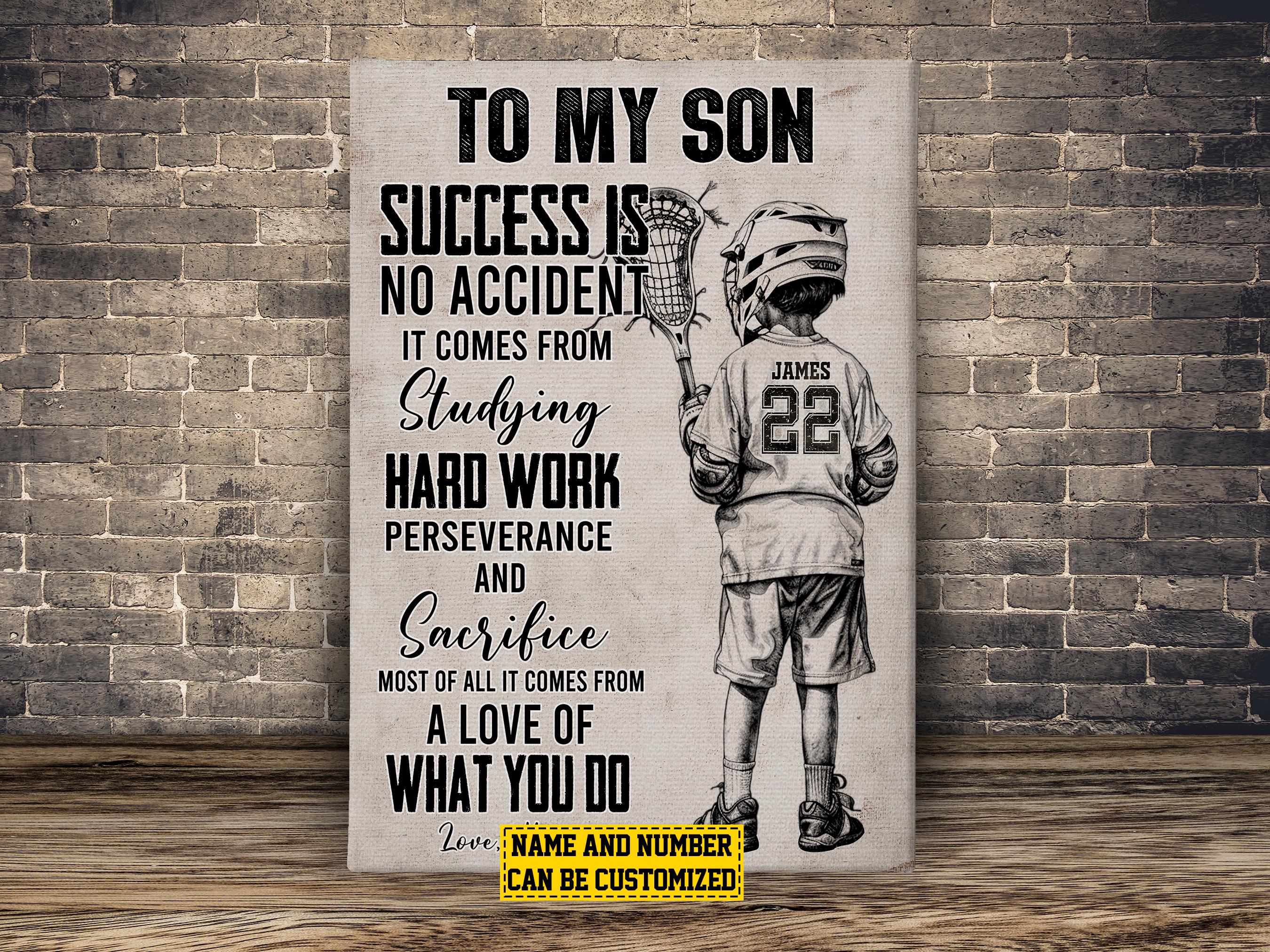 Personalized Lacrosse Poster & Canvas, Lacrosse In Their Souls Wall Ar
