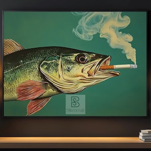 Fish Smoking a Cigar