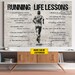 Personalized Running Life Lessons Canvas Print - Motivational Poster - Etsy