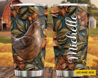 Personalized 3D Bird Tumbler - Gift For Bird Lover