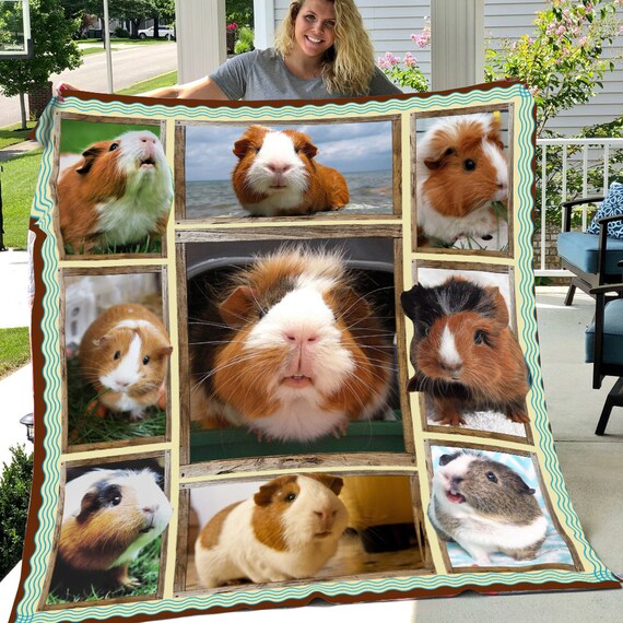 Cute Guinea Pig Throw Fleece Sherpa Blankets Meaningful Gift for Farm Mom Farm Girl and Farm Dad Etsy Canada