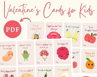 Funny Valentine's Day Cards for Kids | Printable Classroom Valentines Cards for School | Printable Valentines Kids Cards Cute Puns Jokes
