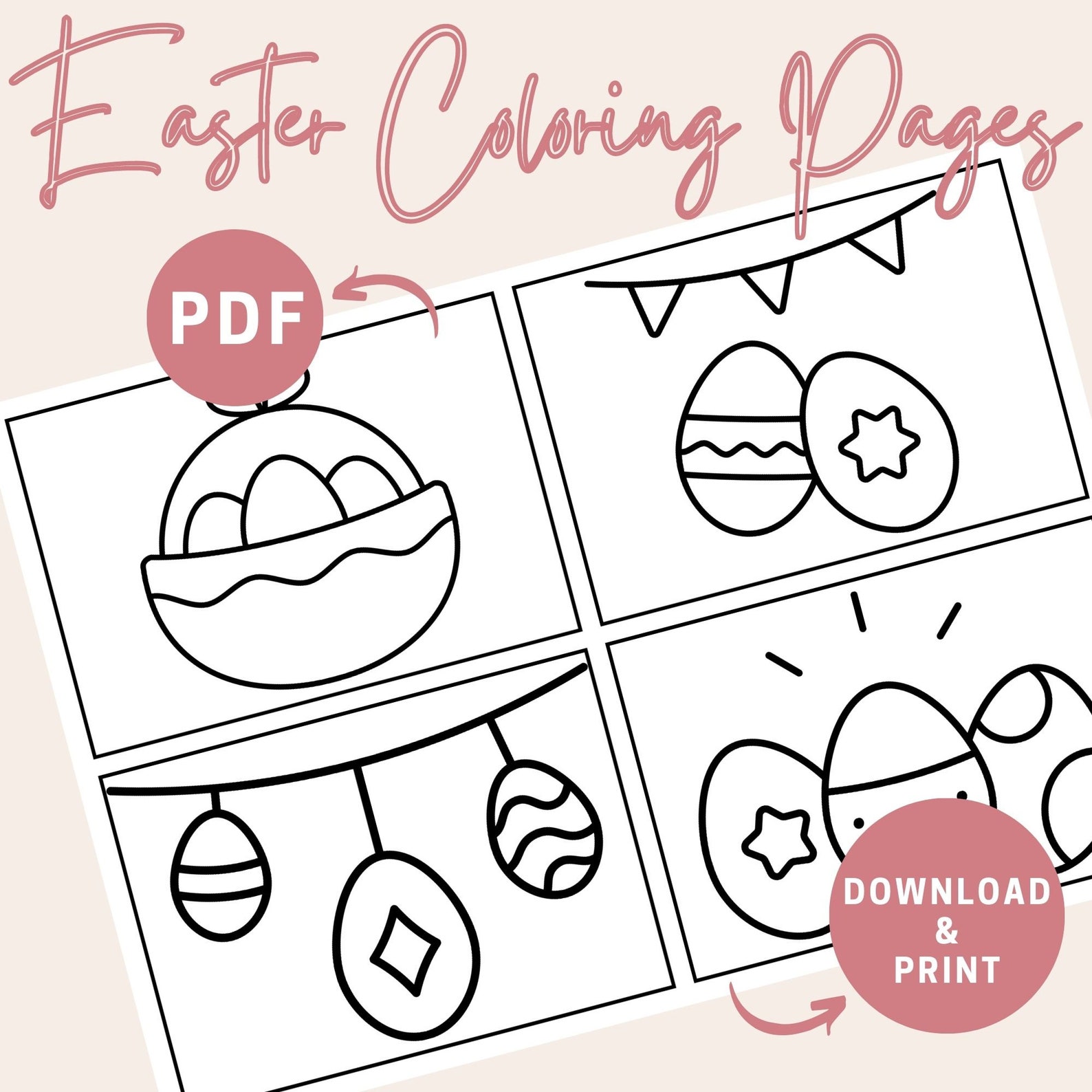 Printable Easter Coloring Pages for Kids | Fun Easter Activity PDF ...