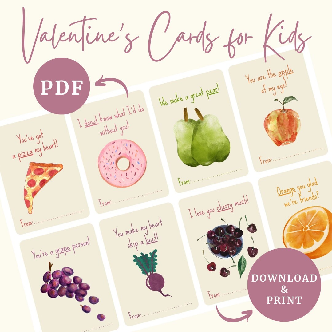 Fun Valentine's Day Cards for Kids | Printable Classroom Valentines ...