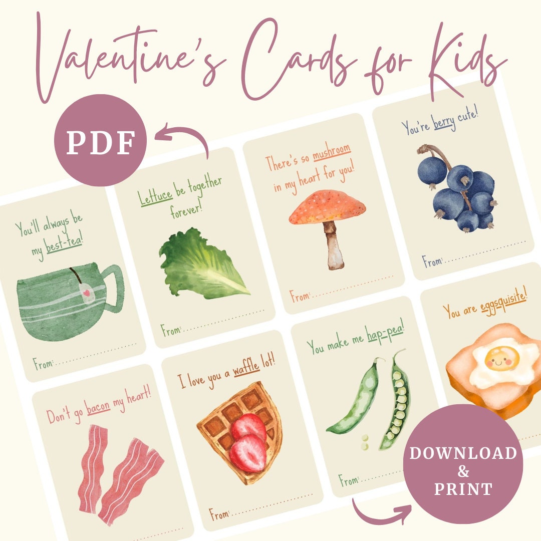 Fun Valentine's Day Cards for Kids | Printable Classroom Valentines ...