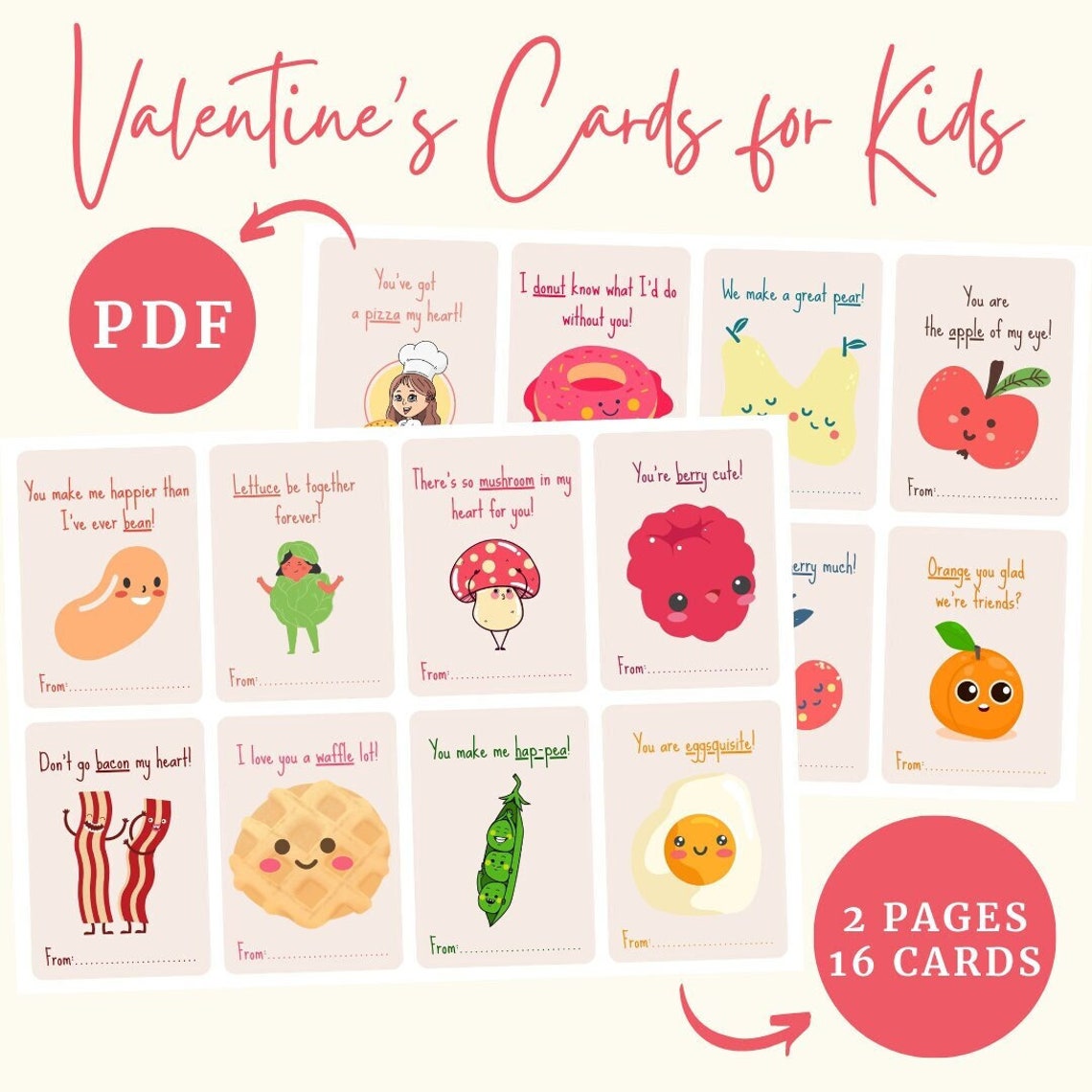 Funny Valentine's Day Cards for Kids | Printable Classroom Valentines ...