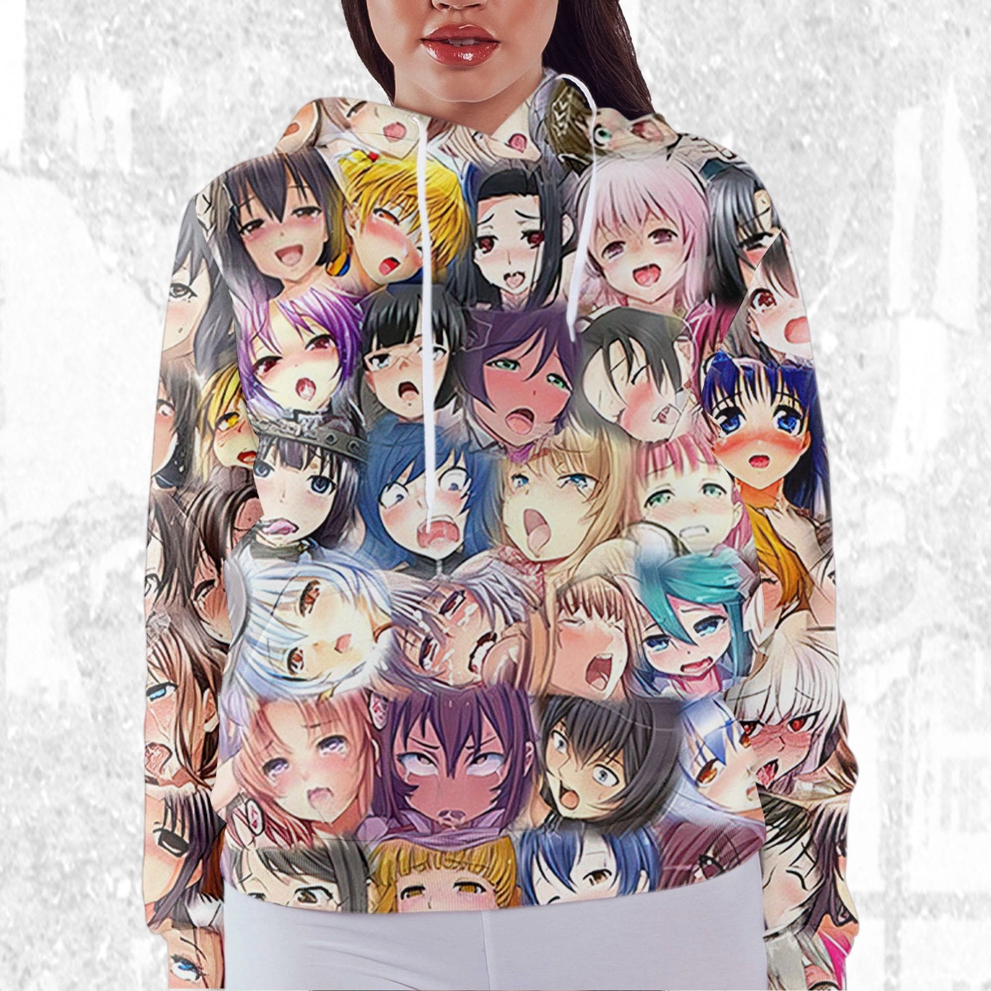 Color store ahegao hoodie