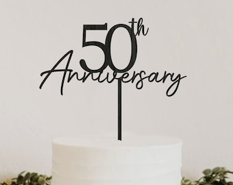 Personalized 50th Anniversary Cake Topper, 25th Anniversary Topper, Custom Anniversary Topper, Anniversary Gifts