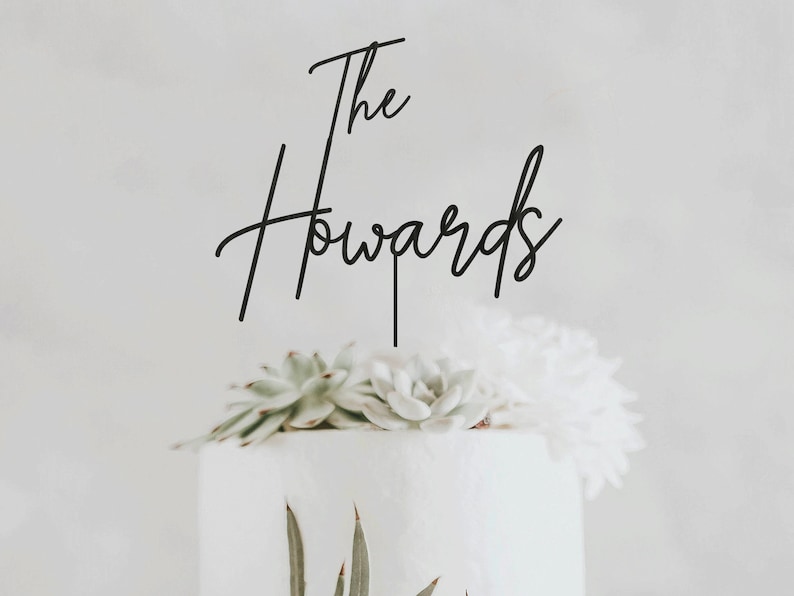 Personalized Rustic Wood Wedding Cake Topper: Mr & Mrs Script