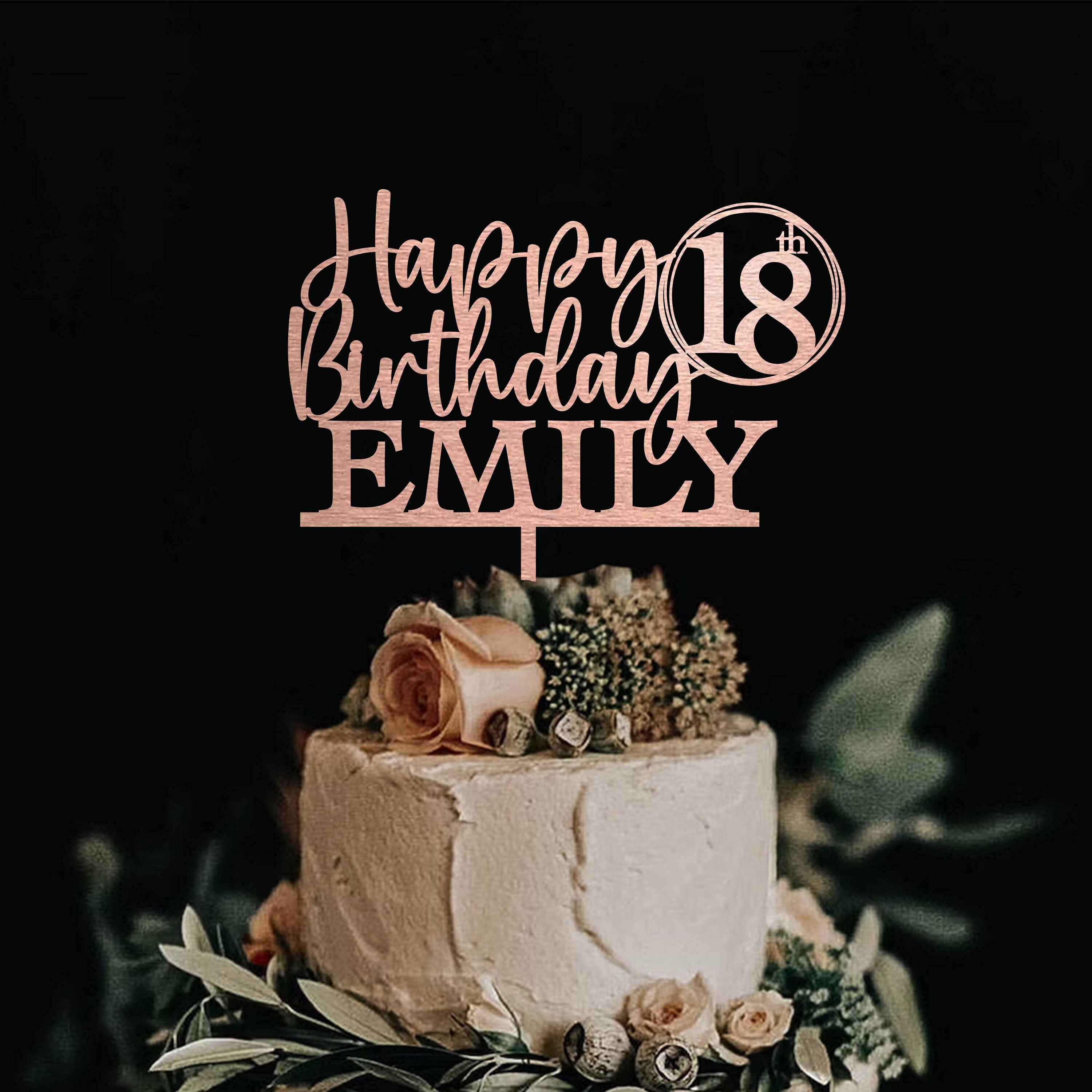 18th Birthday Cake Topper