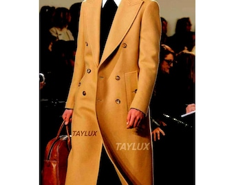 Vintage 80s PIERRE CARDIN Tan & Charcoal Wide Pinstripe Double