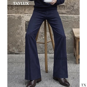 Men Stripe 70s Pants - Etsy