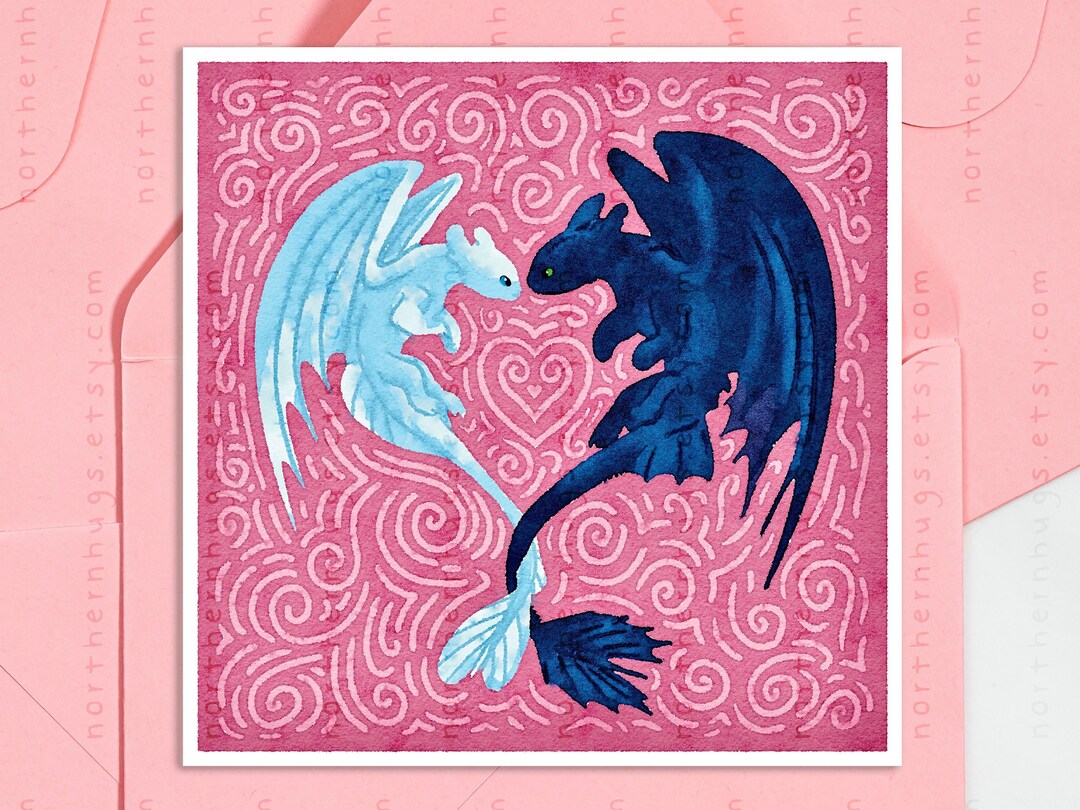 How to Train Your Dragon Mini Print | Postcard | Greeting Card ...