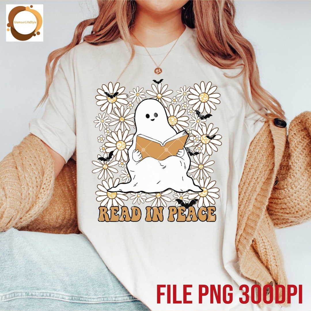 Niedliches Gespenst png Gespenst Lesebuch Buch Halloween Etsy.de