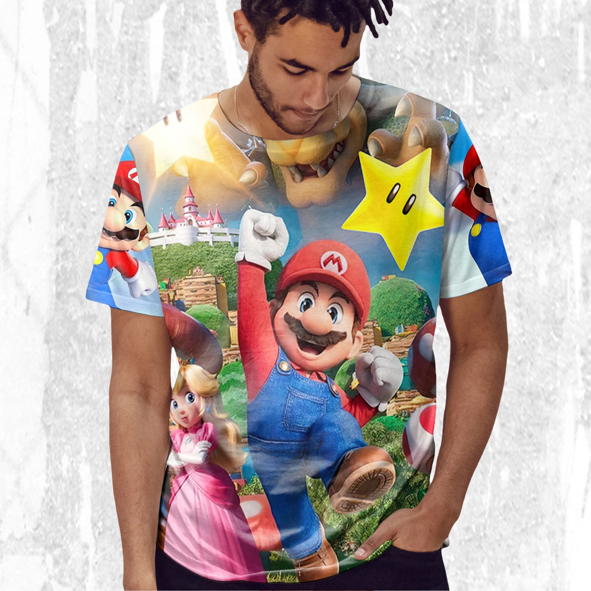 Mushroom Mario T-SHIRT, Mario Bros Birthday T-Shirt, Mario Cartoon 2023 Shirt