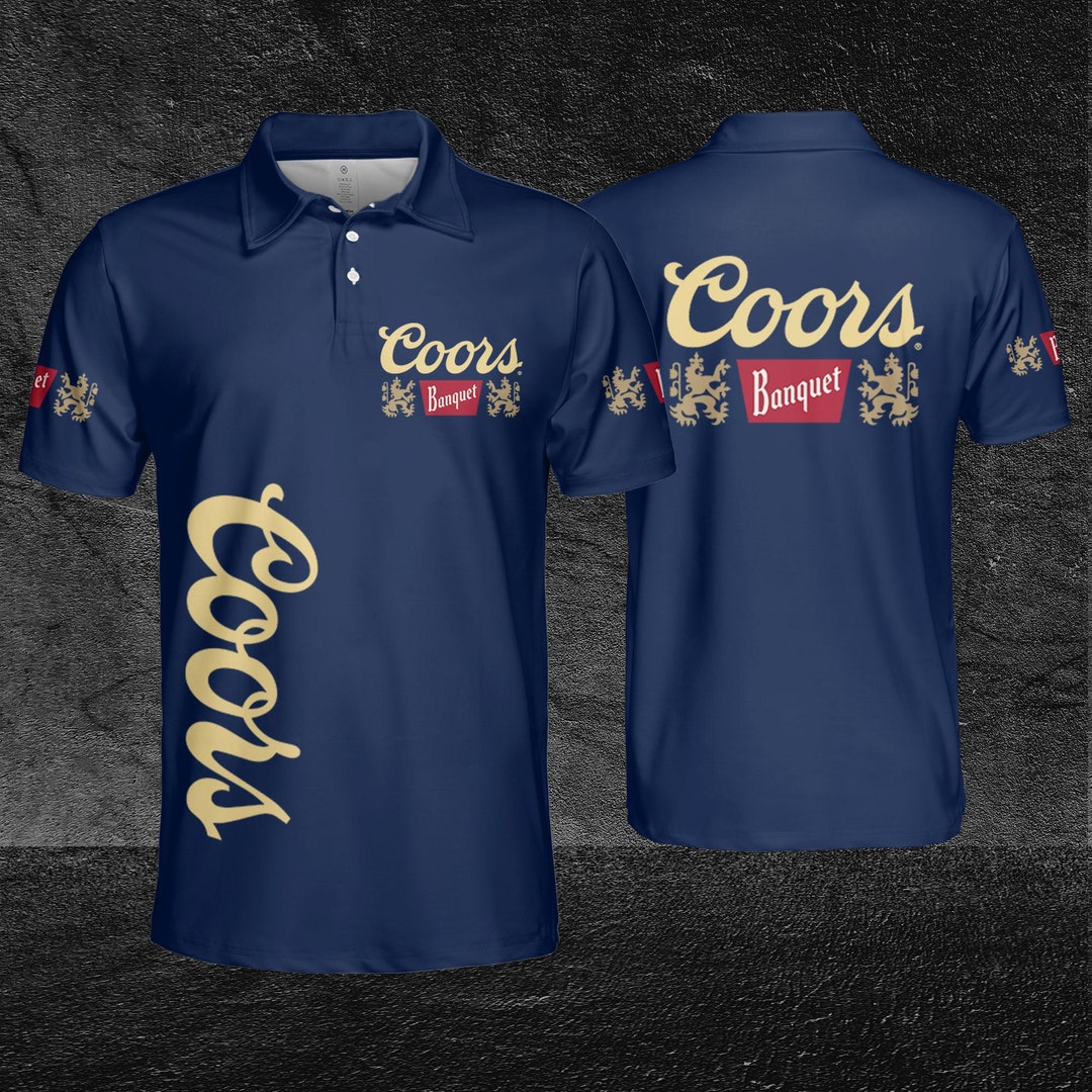 Coors Banquet Blue Unisex Polo Shirt 3D Trending Sport Tshirt Etsy