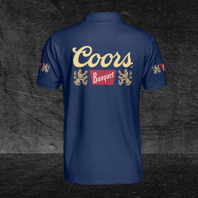 Coors Banquet Blue Unisex Polo Shirt 3D Trending Sport Tshirt Etsy