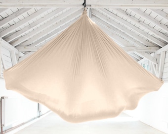 Aerial Yoga Towel, Gold, Beige, Yoga Towel, Yoga Hammock, Air Yoga, Flying Yoga, Flying Pilates, Aerial Silk, Yoga Hammock - from DE
