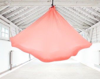 Aerial Yoga Towel, Peach Pink, Yoga Towel, Yoga Hammock, Air Yoga, Flying Yoga, Flying Pilates, Aerial Silk, Yoga Hammock - from DE