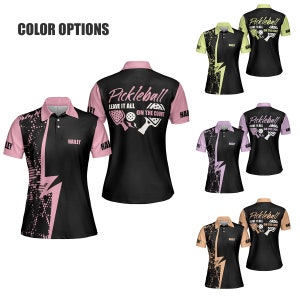 Personalized Pickleball Leave It All Polo Shirt All Over Print Pickleball Women Polo Shirt Gifts For Pickleball Player Pickleball Girl