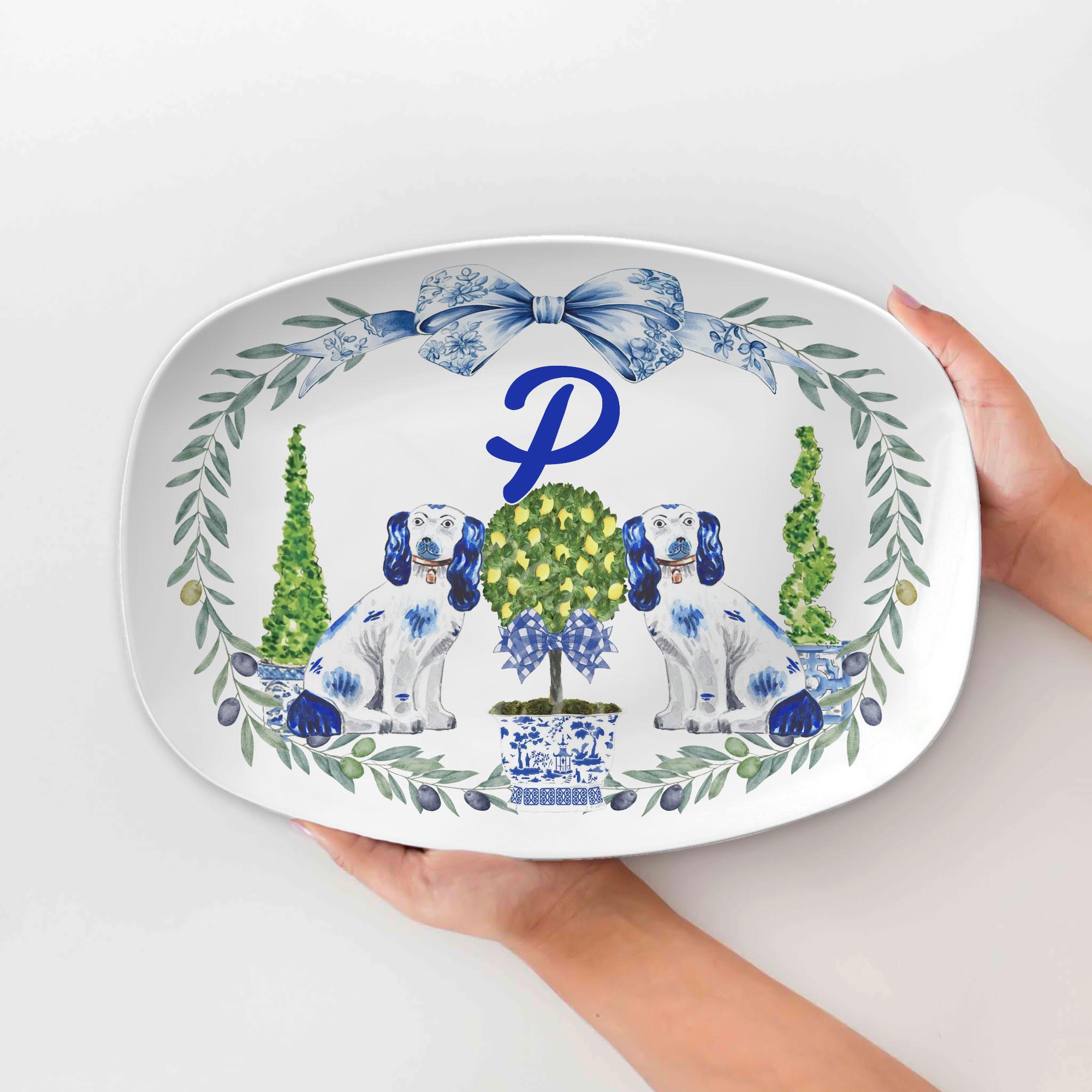 に*ー様 ゆうゆうサロン プレート Personalized Platter, Custom Serving Plate, Monogram Custom