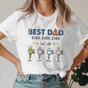 Best Dad Ever With US American Flag Gift For Daddy Dad Father's Day