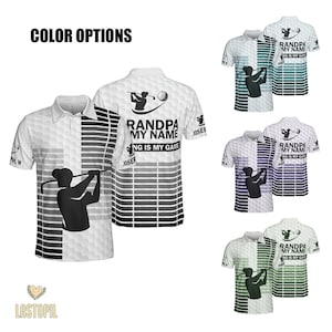 Personalized Golfing Is My Game Polo Shirt All Over Print Golf Polo Shirt For Team Gifts For Golfers Dad, Grandpa Men&#39;s Golf Shirts