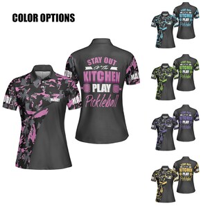 Personalized Play Pickleball Polo Shirt All Over Print Pickleball Women Polo Shirt Gifts For Pickleball Player Pickleball Mom