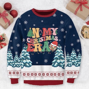 In My Christmas Era Ugly Christmas Sweater Retro Christmas Crewneck Shirt, Christmas Gift Family Christmas Matching Shirt