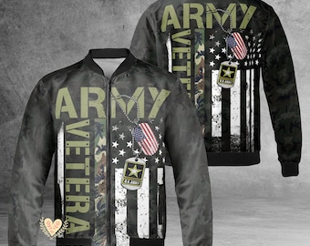 Vintage N-2B Flight Jacket: Men's Army Bomber Parka, Attached Hood