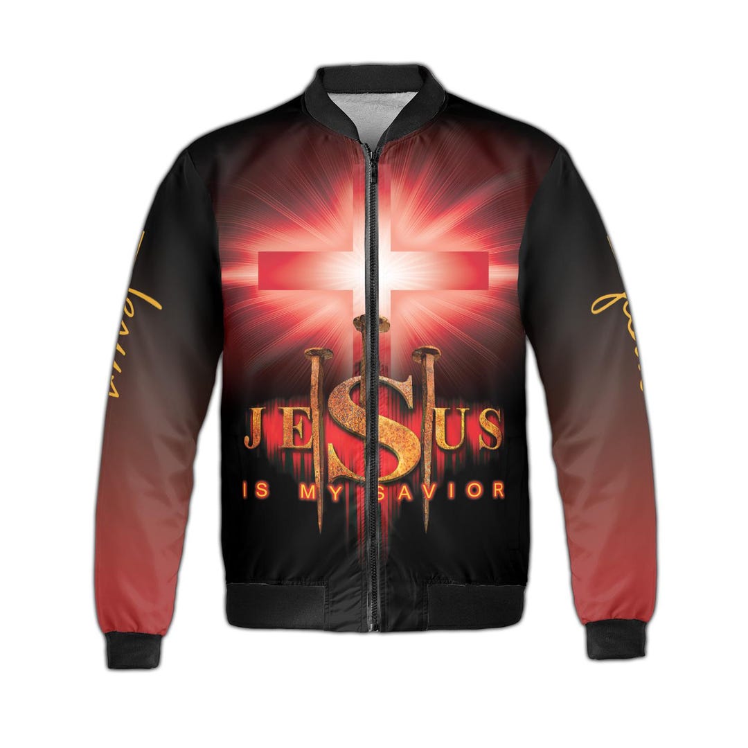 Jesus Bomber Jacket, Christian Baseball Jacket, Faith Streetwear for ...