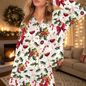 Womens Vintage Christmas Pajamas