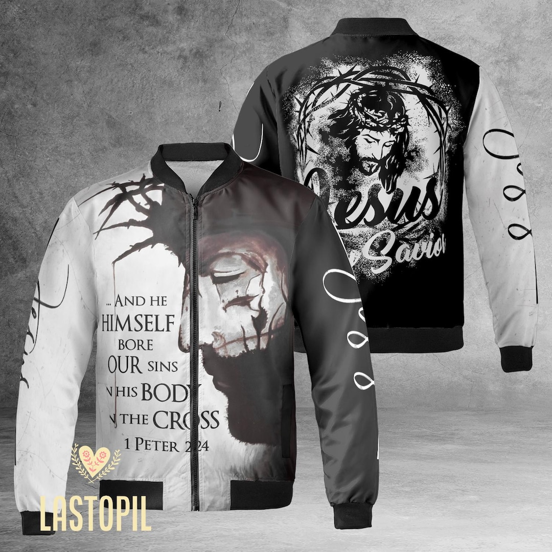 Jesus is My Savior Bomber Jacket, Christian Jacket, Jesus Jacket for ...